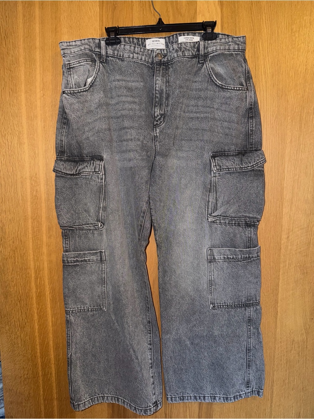 Cotton On Gray Washed Cargo Pants